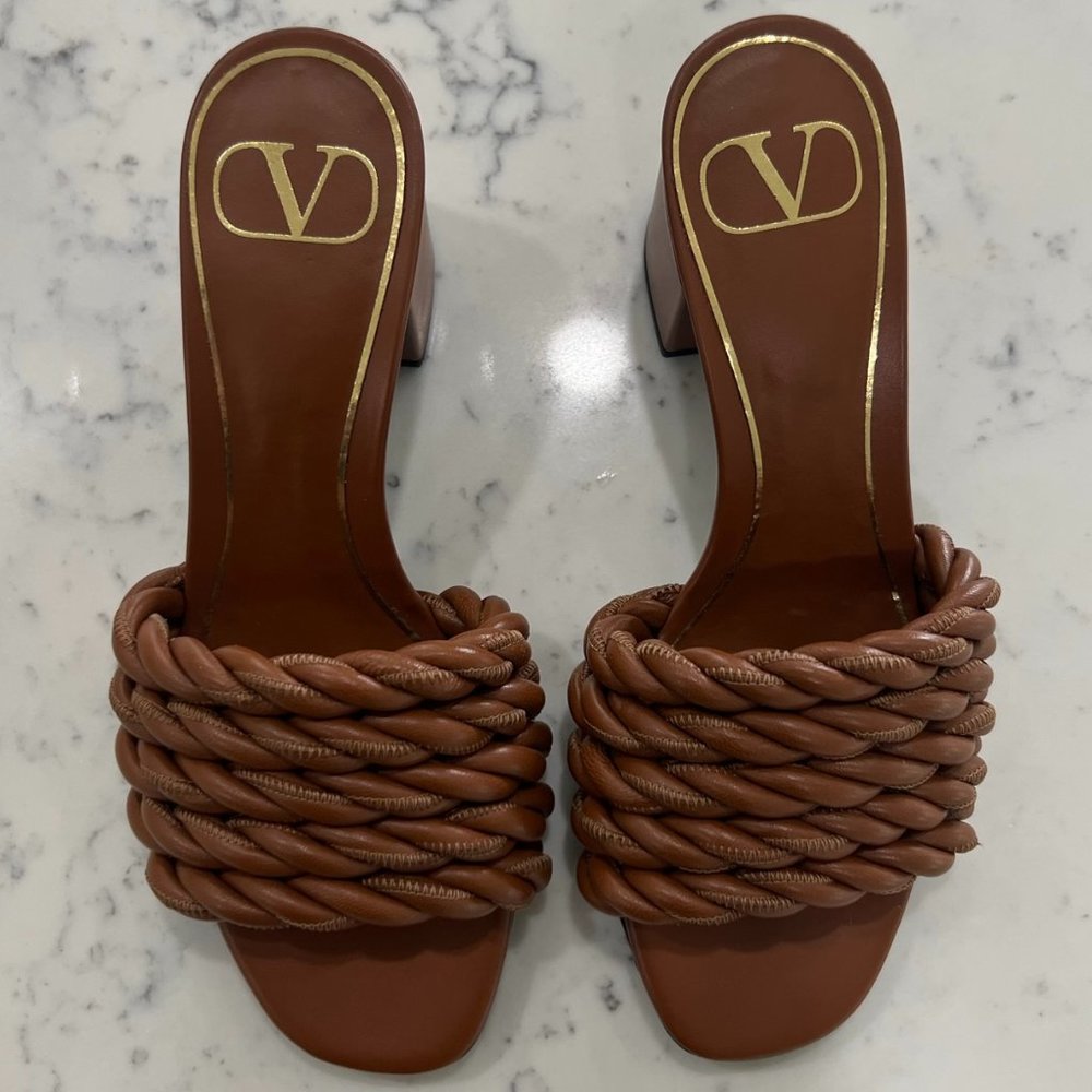 Valentino Rop/Braided Slide/Mule Sandal